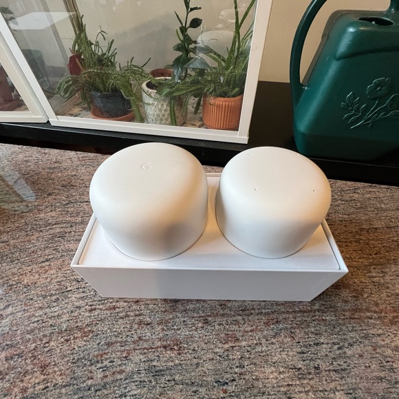 SOLD Google Nest WIFI: 1 router & 1 point (WIFI extender & speaker) - Picture 2 of 3